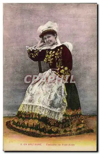Cartes postales Folklore  En Bretagne Costume de Pont Aven