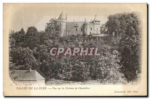 Ansichtskarte AK Vallee de la Cure Vue sur le Chateau de Chastellux