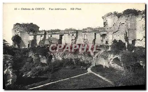 Ansichtskarte AK Chateau de Coucy Vue interieure
