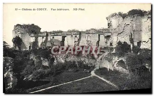 Cartes postales Chateau de Coucy Vue interieure