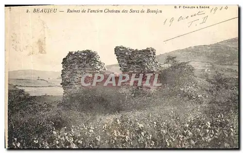 Cartes postales Beaujeu Ruines de l'ancien Chateau des Stres de Beaujeu