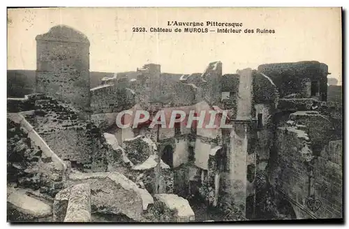 Ansichtskarte AK L'Auvergne Pittoresque Chateau de Murols Interieur des Ruines