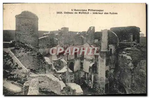 Cartes postales L'Auvergne Pittoresque Chateau de Murols Interieur des Ruines
