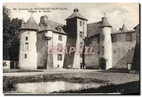 Cartes postales Environs de Rochefort Montagne Chateau de Cordes