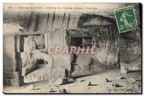 Ansichtskarte AK Environs de Royan Interieur des Grandes Grottes a Meschers