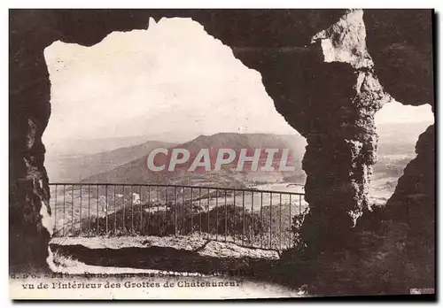 Ansichtskarte AK Panorama de Saint Nectaire Vu de l'interieur des Grottes de Chateauneuf