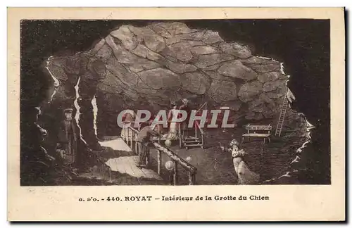 Ansichtskarte AK Royat Interieur de la Grotte du Chien