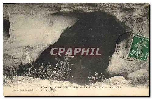 Ansichtskarte AK Fontaine de Vaucluse La Source Basse Le Gouffre