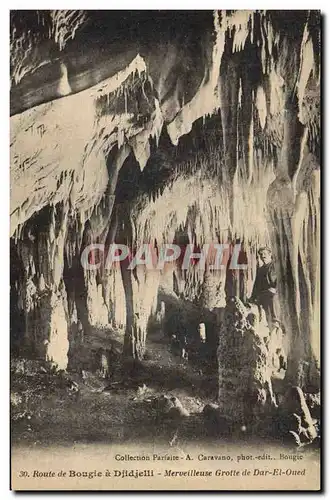 Cartes postales Route de Bougie a Djidjelli Merveilleuse Grotte de Dar El Oued