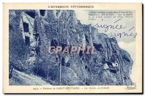 Ansichtskarte AK L'Auvergne Pittoresque Environs de Saint Nectaire Les Grottes de Jonas