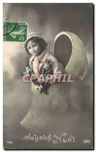 Cartes postales Fantaisie Enfants Poupee  Joyeux Noel