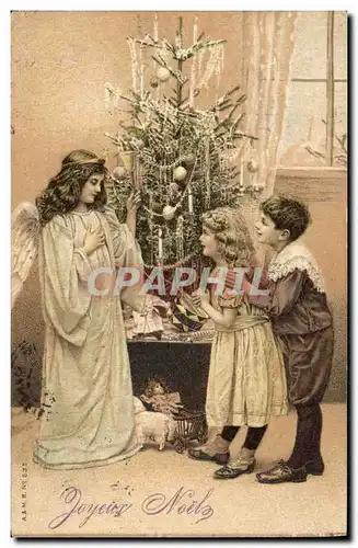 Cartes postales Fantaisie Enfants Poupee  Joyeux Noel Ange