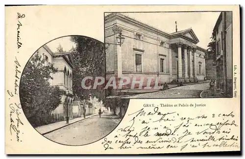 Cartes postales Gray Theatre et Palais de Justice