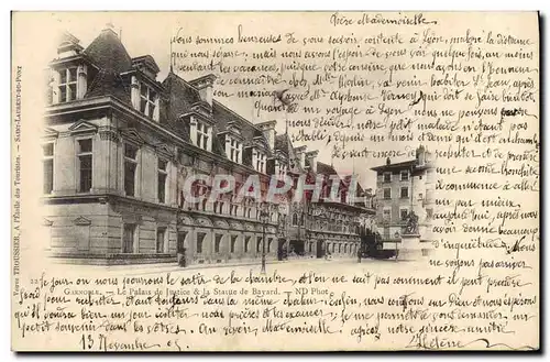 Cartes postales Grenoble Le Palais de Justice & la Statue de Bayard