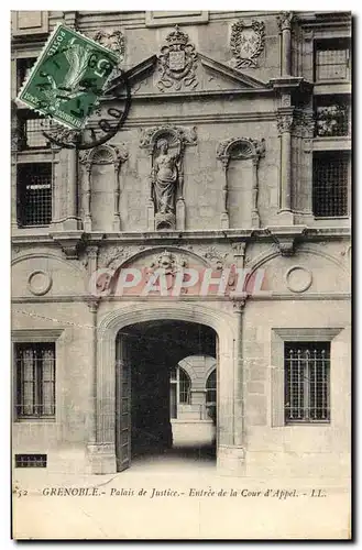 Cartes postales Grenoble Palais de Justice Entree de la Cour d'Appel