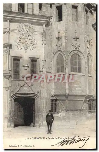 Cartes postales Grenoble Entree du Palais de Justice