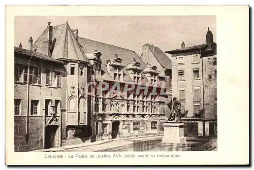 Cartes postales Grenoble Le Palais de Justice XVI siecle avant sa restauration