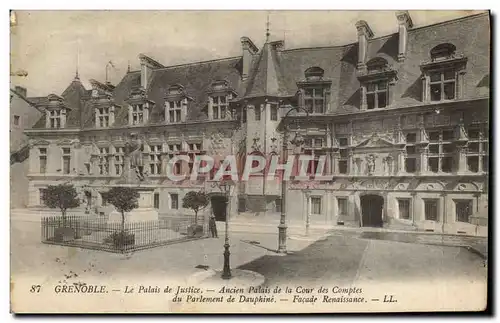 Ansichtskarte AK Grenoble Le Palais de Justice Ancien Palais de la Cour des Comptes du Parlement de Dauphine Faca