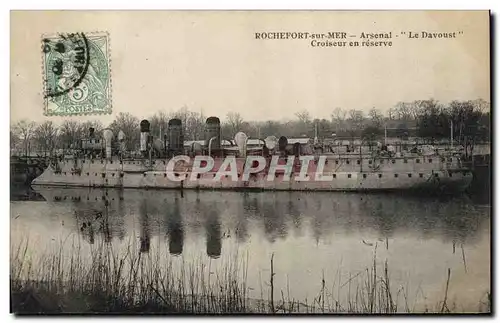 Ansichtskarte AK Bateau de guerre Rochefort sur Mer Arsenal Le Davoust