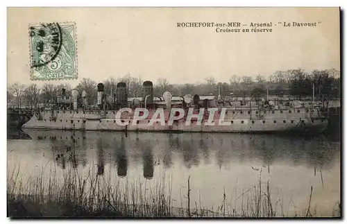 Cartes postales Bateau de guerre Rochefort sur Mer Arsenal Le Davoust