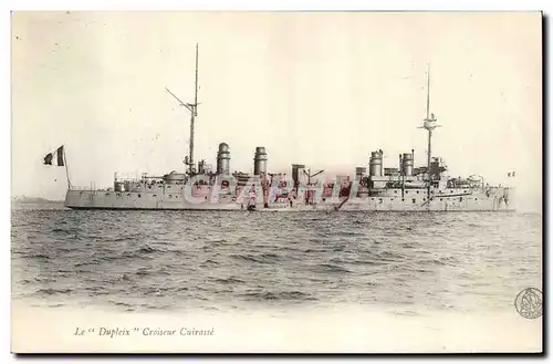 Ansichtskarte AK Bateau de guerre Le Dupleix Croiseur Cuirasse