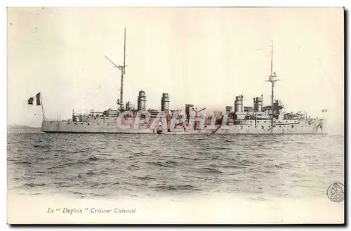 Cartes postales Bateau de guerre Le Dupleix Croiseur Cuirasse