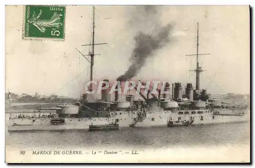 Ansichtskarte AK Bateau de guerre Marine de Guerre Le Danton
