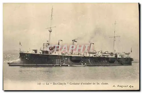 Ansichtskarte AK Bateau de guerre Le Du Chayla Croiseur d'escadre de deuxieme classe