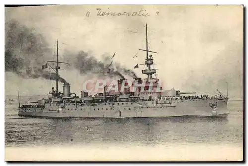 Cartes postales Bateau de guerre Democratie