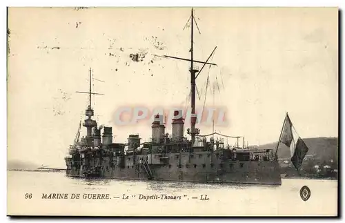 Ansichtskarte AK Bateau de guerre Marine de Guerre Le Dupetit Thouars