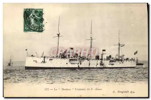 Cartes postales Bateau de guerre Le Destres Croiseur de troisieme classe