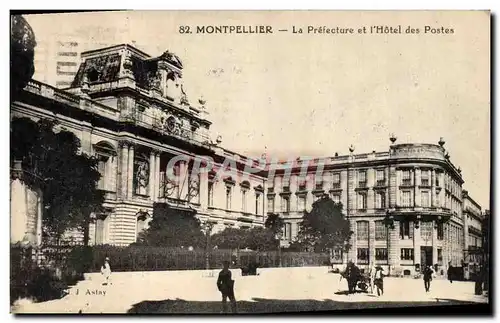 Cartes postales Montpellier La Prefecture et l'hotel des Postes