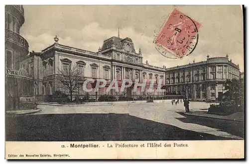 Cartes postales montpellier la Prefecture et l'hotel des Postes