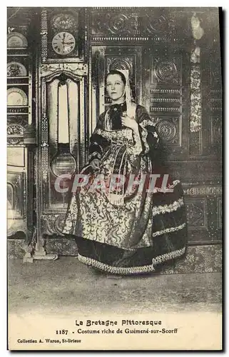 Cartes postales Folklore La Bretagne Pittoresque Costume riche de Guemene sur scorff