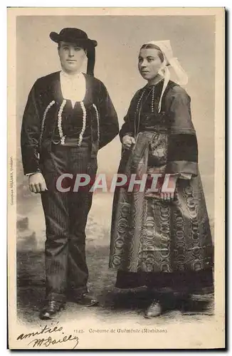 Cartes postales Folklore Costume de Guemenee Morbihan