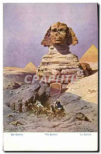 Ansichtskarte AK Egypte Egypt Le Sphinx