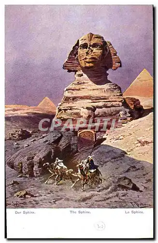 Ansichtskarte AK Egypte Egypt Le Sphinx