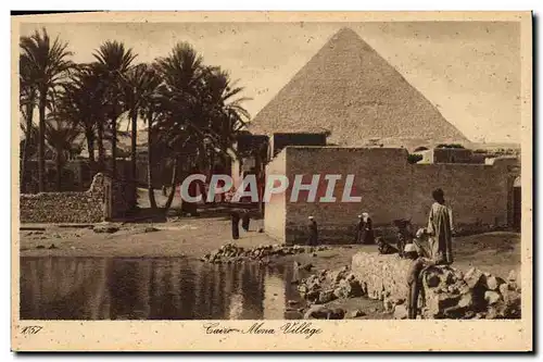 Ansichtskarte AK Egypte Egypt Caire Mena Village