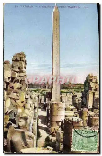 Cartes postales Egypte Egypt Karnak Obelisque de la reine Makere