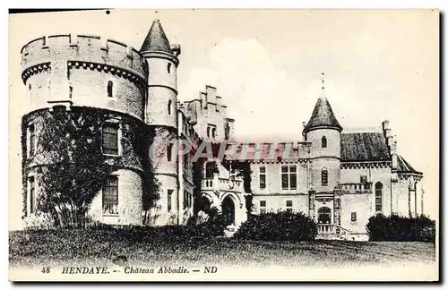 Cartes postales Hendaye Chateau Abbadie