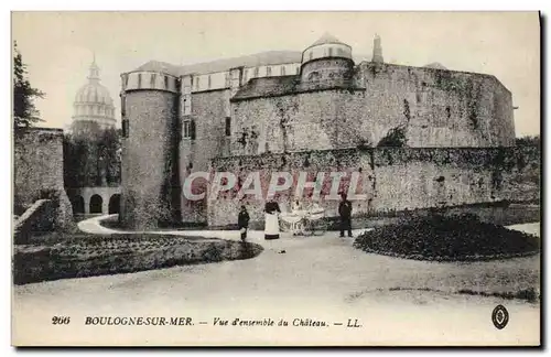 Cartes postales Boulogne sur mer Vue d'ensemble du chateau