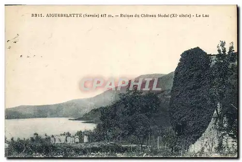 Cartes postales Aiguebelette Ruines du chateau feodal XI siecle