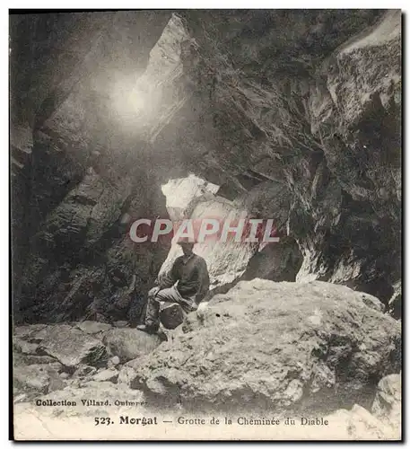 Ansichtskarte AK Morgat Grotte de la Cheminee du Diable