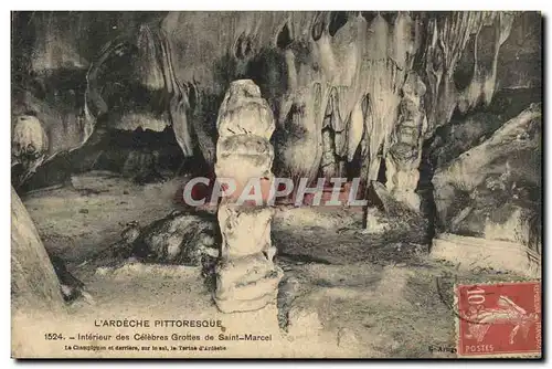 Cartes postales L'Ardeche Pittoresque Interieur des celebres grottes de Saint Marcel