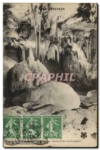 Ansichtskarte AK Grottes de Betharram Jeanne d'Arc sur le bucher