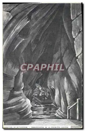 Cartes postales Grottes de Betharram embarcadere de la premiere riviere