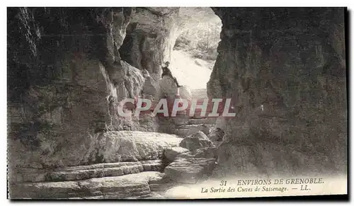 Ansichtskarte AK Environs de Gerenoble La sortie des Cuves de Sassenage