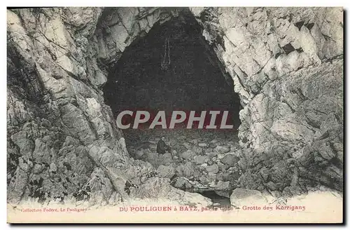 Cartes postales Du Poulliguen a Batz par la cote grotte des Korrigans