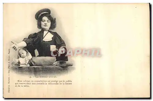 Cartes postales Poupee La Femme Avocat