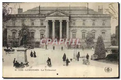 Cartes postales Limoges Le tribunal